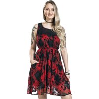 Innocent Kleid knielang - Ilsa Dress - S bis XXL - für Damen - Größe M - schwarz/rot von innocent