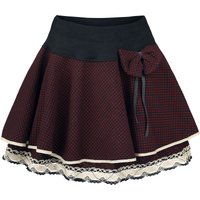 Innocent Kurzer Rock - Aya Bow - S bis 4XL - für Damen - Größe 3XL - schwarz/rot von innocent