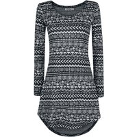 Innocent Kurzes Kleid - Winter Dress - S bis 4XL - für Damen - Größe XL - grau/schwarz von innocent