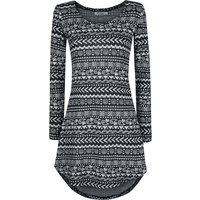 Innocent Kurzes Kleid - Winter Dress - S bis 4XL - für Damen - Größe XXL - grau/schwarz von innocent