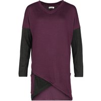 Innocent Strickpullover - Larisa Top - XS bis 3XL - für Damen - Größe 3XL - lila/schwarz von innocent