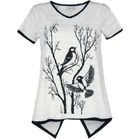 Innocent T-Shirt - Samenta Top - S bis 4XL - für Damen - Größe XL - weiß/schwarz von innocent