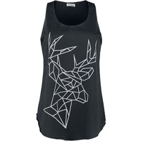 Innocent Top - Geometric Deer Vest - S bis XXL - für Damen - Größe S - schwarz von innocent