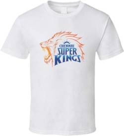 Chennai Super Kings Cricket t-T-Shirts Hemden Tamil Cricket Team CSK Cricket t-T-Shirts Hemden White(Medium) von insert