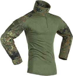 invader gear Etabeta Store Softair LWC Softair Combat Shirt Flecktarn Größe M, mehrfarbig, M von invader gear