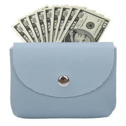 Mini-Geldbörse für Damen, Mini-Geldbörse | Mini-Münzbeutel mit Litschi-Muster,Geldbeutel, niedliche Geldbörse – langlebiges und stilvolles PU-Leder für ID-Schlüssel-Headset, Ausweise, Schlüssel von ipago