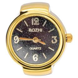iplusmile 1 STK Uhr mit elastischem Ring Bozhi Uhrenring Bozhi-Uhr Uhr für männer Ringe für Männer Quartz Uhr Mini-Ringuhr Herzförmig Goldene Uhr Anschauen Herren von iplusmile
