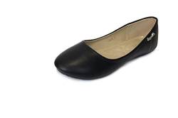irisaa Damen Ballerinas, Klassische Flache Schuhe, Halbschuhe Slip-on 2203800, Farbe:schwarz, K800-Größ:36 EU (Innensohlenlänge 22.5cm) von irisaa