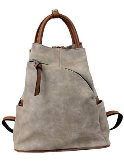 irisaa Damen Rucksack Daypack Tasche Umhänge Tasche Schulrucksack Schultertasche für Frauen und Mädchen, Damen Tasche:Khaki von irisaa