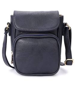 irisaa Handytasche zum Umhängen, Damen kleine Umhängetasche Schultertasche, Crossbody Handtasche für Handy unter 6.7 Zoll, Damen Tasche:Navy von irisaa