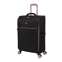 it luggage Divinity II Softside Spinner mit 8 Rädern, kariert, Schwarz, schwarz, Divinity Ii 71,1 cm Softside Checked 8 Wheel Spinner von it luggage