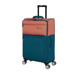 it luggage Duo-Tone 68,6 cm (27 Zoll) Softside Checked 8 Wheel Spinner, Pfirsich/Sea Teal, 27", Duo-Ton 68,6 cm Softside Checked 8 Wheel Spinner von it luggage