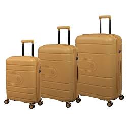 it luggage Eco Tough 3-teiliges Hardside 8 Räder erweiterbares Spinner-Set, Honey Gold, 3 Pc Set, Eco Tough 3-teiliges Set mit 8 Rädern, erweiterbar von it luggage
