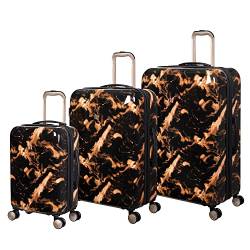 it luggage Sheen 3-teiliges Hardside-Spinner-Set mit 8 Rädern, Türkis, 3 PC Set, Sheen 3-teiliges Hartschalen-Gepäck-Set mit 8 Rädern, erweiterbar von it luggage