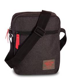 itenga Southwest Bound Budget Umhängetasche Handtasche Freizeit aus Polyester mit Reißverschluss und 6 Fächern (Schwarz) von itenga