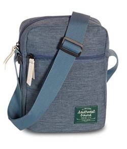 itenga Southwest Bound Budget Umhängetasche Handtasche Freizeit aus Polyester mit Reißverschluss und 6 Fächern (blau) von itenga