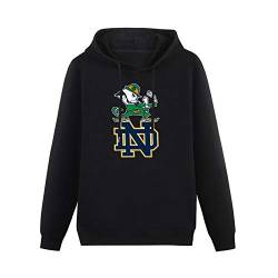 iut Pocket Hoodie Kangaroo Notre Dame Fighting Irish Long Sleeve Sweatshirts Black 3XL von iut
