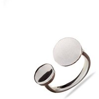 iz-el Fingerring Ring Silber Plättchen - Silberring Basic Dots, 925 Sterling Silber von iz-el