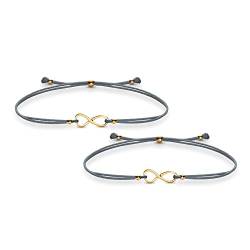 iz-el Mutter Tochter Armband Infinity Unendlichkeitszeichen Gold - Muttertagsgeschenk Muttertag Geburtstagsgeschenk von iz-el