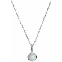 iz-el Silberkette Kette Silber Opal - Geschenk für Frauen, 925 Sterling Silber von iz-el