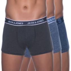Jack & Jones 3-er Set Trunks Dunkelgrau & Blau Meliert von jack & jones