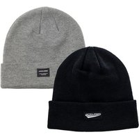 Jack & Jones Beanie JACK & JONES Herren Beanie Strickmütze 2er Pack JACKARI JACDNA Wintermütze Wollmütze Casual Streetwear 12092815 12232790 von jack & jones