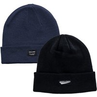 Jack & Jones Beanie JACK & JONES Herren Beanie Strickmütze 2er Pack JACKARI JACDNA Wintermütze Wollmütze Casual Streetwear 12092815 12232790 von jack & jones