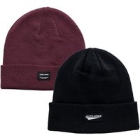 Jack & Jones Beanie JACK & JONES Herren Beanie Strickmütze 2er Pack JACKARI JACDNA Wintermütze Wollmütze Casual Streetwear 12092815 12232790 von jack & jones