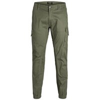 Jack & Jones Cargohose Jack & Jones Große Größen Herren Cargohose oliv von jack & jones