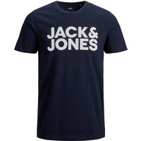 Jack & Jones Herren Rundhals T-Shirt JJECORP LOGO - Regular Fit Plussize von jack & jones