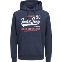 Jack & Jones Hoodie Logo Kapuzensweatshirt Navy von jack & jones