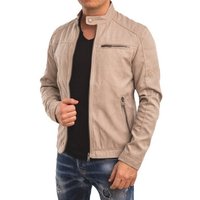 Jack & Jones Lederjacke Biker Jacke aus Lederimitat von jack & jones