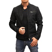 Jack & Jones Lederjacke Biker Jacke aus Lederimitat von jack & jones