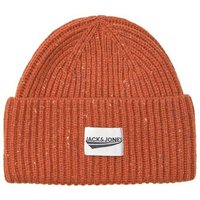 Jack & Jones Strickmütze Gerippte Mütze Winter Beanie Kopfbedeckung JACIVAR (casual) 4674 in Rot von jack & jones