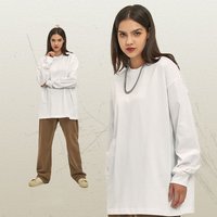 jalleria Rundhalspullover Gleicher Stil für Männer und Frauen Lockeres langärmliges T-Shirt aus von jalleria