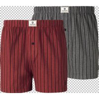 2er Pack Boxershorts THURE Jan Vanderstorm rot grau von jan vanderstorm