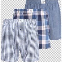 3er Pack Boxershorts RIKU Jan Vanderstorm blau von jan vanderstorm