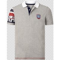 Poloshirt DAGINO Jan Vanderstorm silbergrau von jan vanderstorm