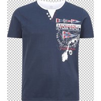T-Shirt PEDER Jan Vanderstorm dunkelblau von jan vanderstorm