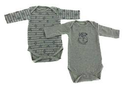 jbc Baby Bio Baumwolle Body Pyjama Strampler Kleinkind 0-24 Monate 2er Set AFFE (12-24 Monate - Größe 86-92) von jbc