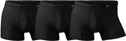 jbs Boxershorts enganliegend für Männer, Herren Unterhosen Boxershorts eng im Set, Enge Unterwäsche im 3er Pack, schwarz mit Streifen, XL von jbs