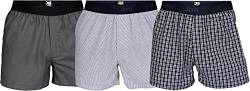 jbs Boxershorts für Herren, Unterhosen für Männer im Set aus ökologischer Baumwolle, lockere Shorts für Herren im 3er-Pack, Mehrfarbig, 3XL von jbs