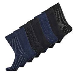jbs Business Socken Herren lang (7er Pack) Ultra Soft Touch, hohe Atmungsaktivität und Temperaturregulation durch Bambus-Viskose (Handgekettelt - ohne Naht), mehrfarbig, 45-48 von jbs