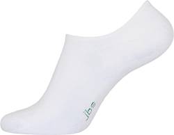 jbs Socken aus Bambus für Herren, kurze Sneaker-Bambussocken für Männer in 7er Pack, weiß, 41-44 von jbs