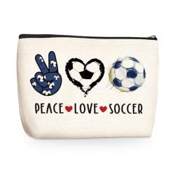 jealance Kosmetiktasche 512-524, LoveSoccer, 9.7" x 6.8 "x 2" von jealance