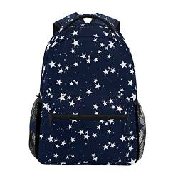 Jeansame Rucksack, Schultasche, Laptop, Reisetasche für Kinder, Jungen, Mädchen, Damen, Herren, Vintage-Stil, Sterne, Universum, Galaxie von jeansame
