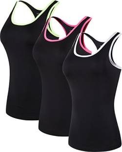 jeansian Damen 3 Packs Sport Schnelltrocknend Muskelshirt Tank Top Vests Westen Armellos T-Shirt SWT237 PackC M von jeansian