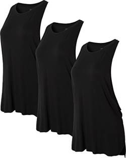 jeansian Damen 3 Packs Sport Schnelltrocknend Muskelshirt Tank Top Vests Westen Armellos T-Shirt SWT239 PackE S von jeansian