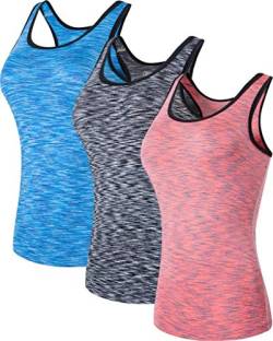 jeansian Damen 3 Packs Sport Schnelltrocknend Muskelshirt Tank Top Vests Westen Armellos T-Shirt SWT241 PackA S von jeansian