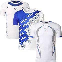 jeansian Herren 3 Packs Sport Slim Short Sleeves Compression T-Shirt Tee LSL111_187_3225 White L von jeansian